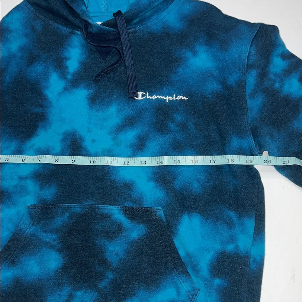 Champion Unisex Blue Tie-Dye Sweater Womens size Small - Picture 6 of 8